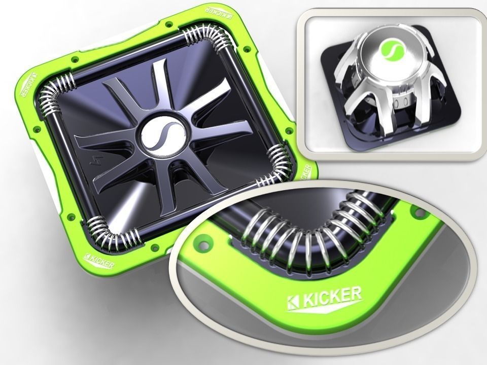Kicker 15 L7 S15L7 subwoofer 3D print model_5