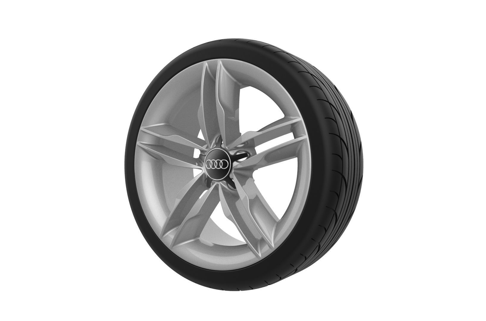 Audi Car Wheel Rim 3D print model_24