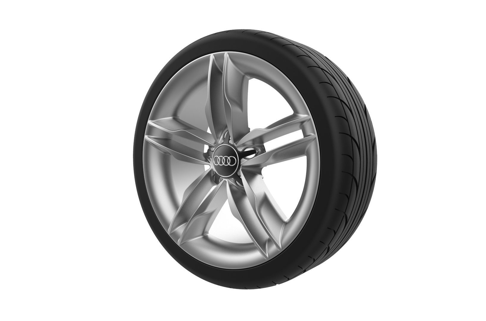 Audi Car Wheel Rim 3D print model_5