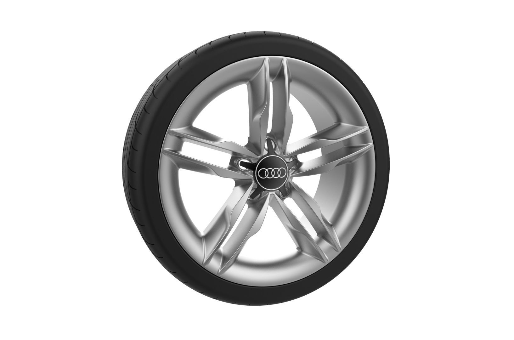 Audi Car Wheel Rim 3D print model_2