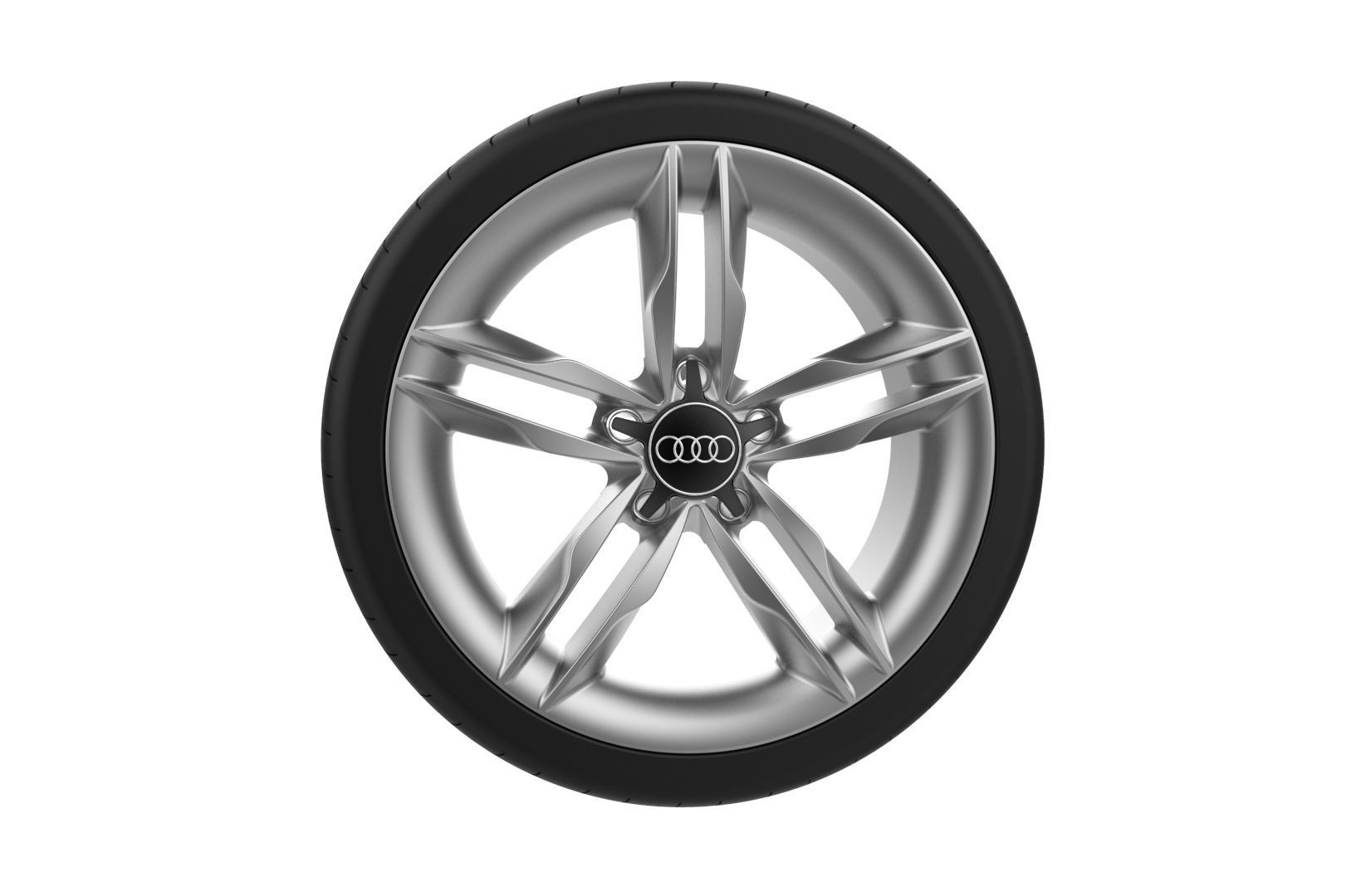 Audi Car Wheel Rim 3D print model_3