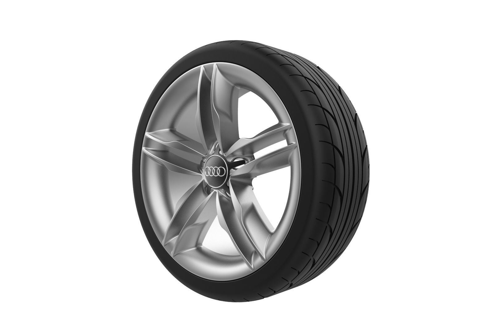 Audi Car Wheel Rim 3D print model_19