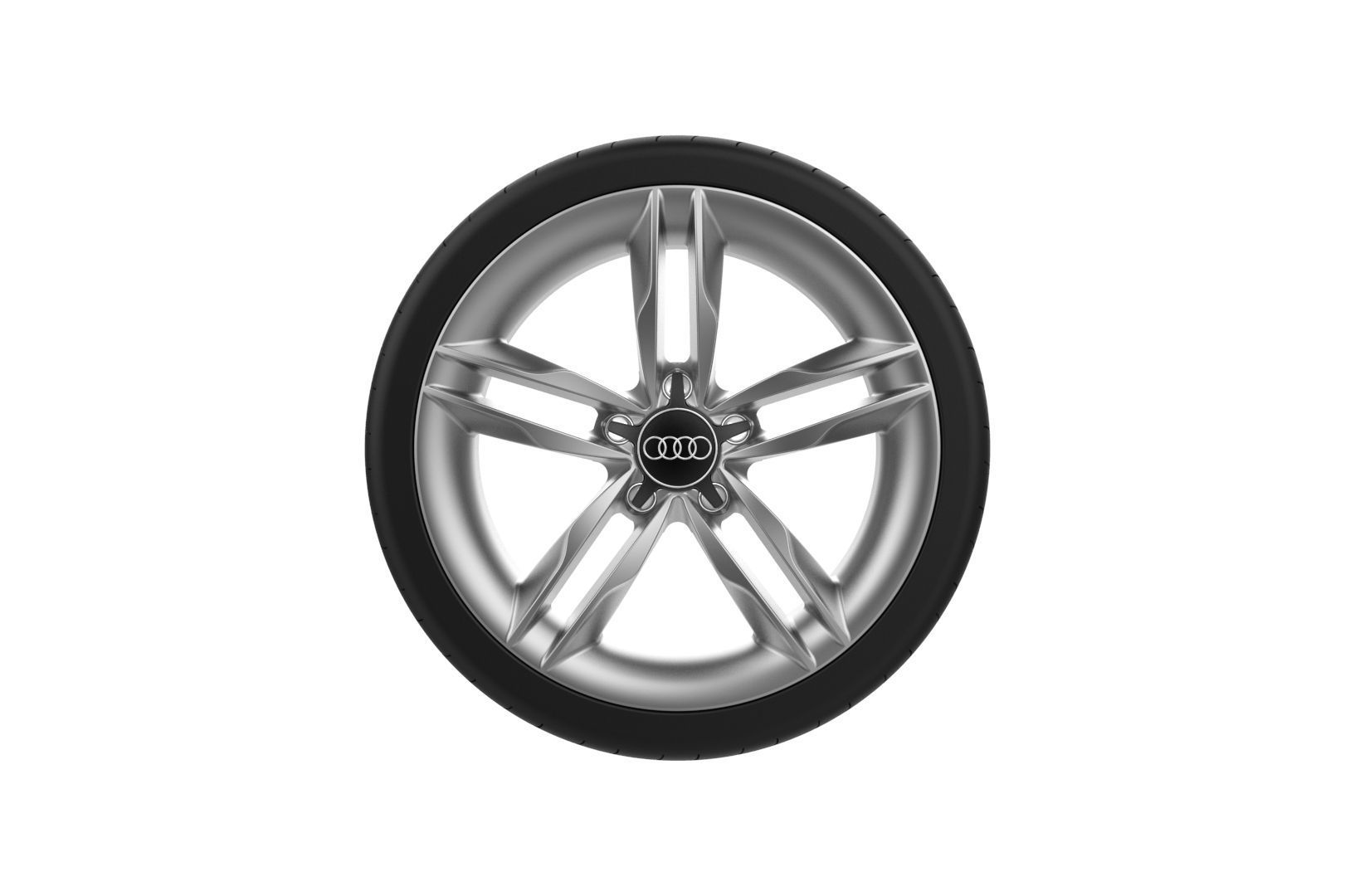 Audi Car Wheel Rim 3D print model_18