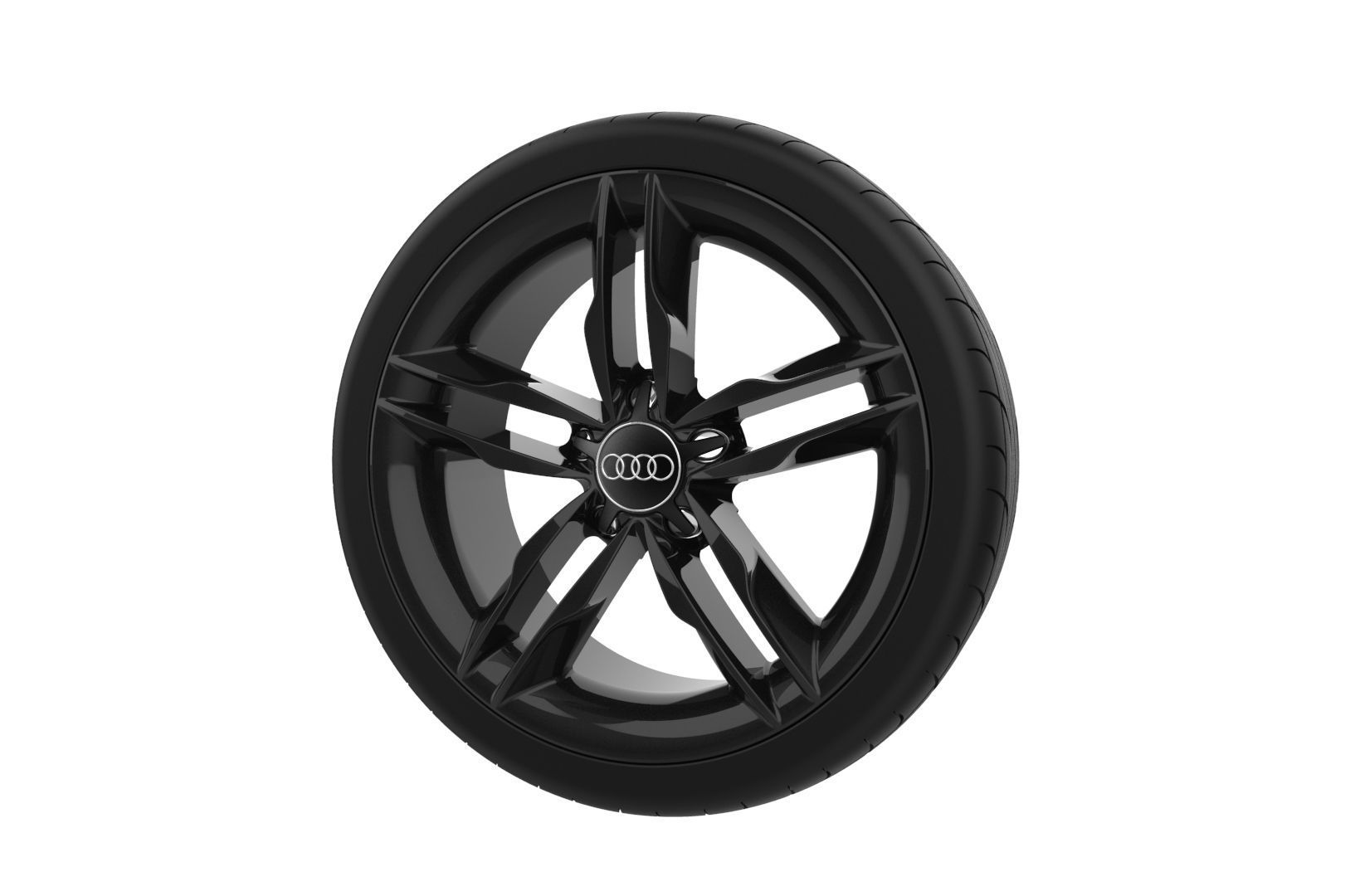 Audi Car Wheel Rim 3D print model_26