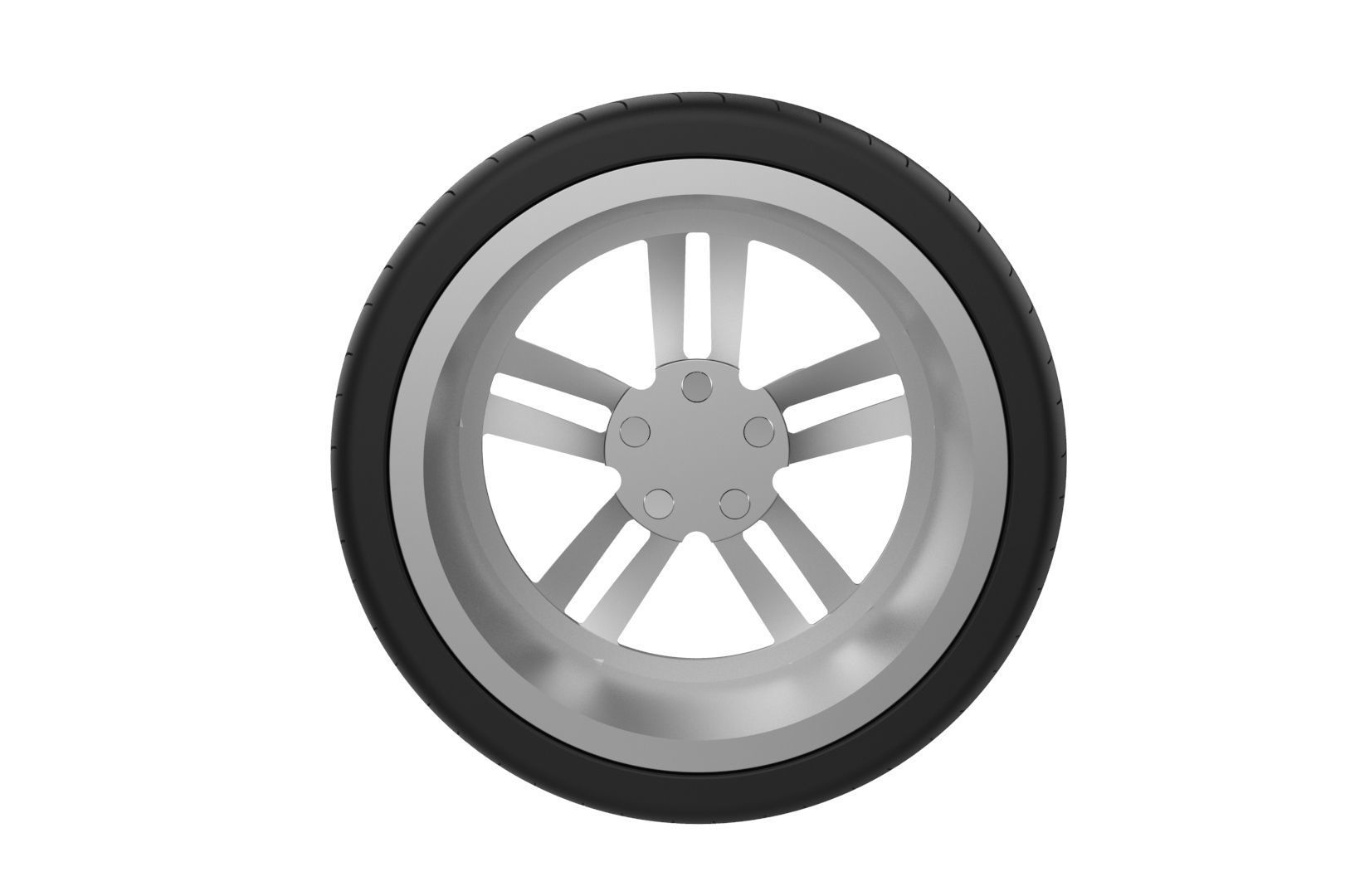 Audi Car Wheel Rim 3D print model_17