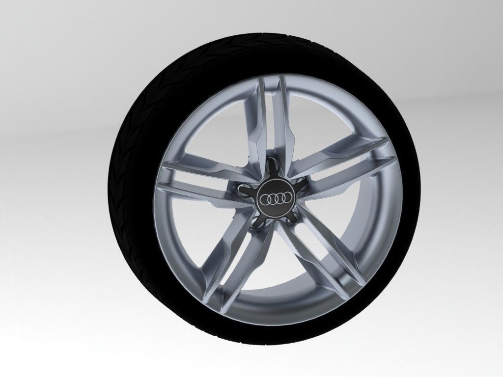 Audi Car Wheel Rim 3D print model_37