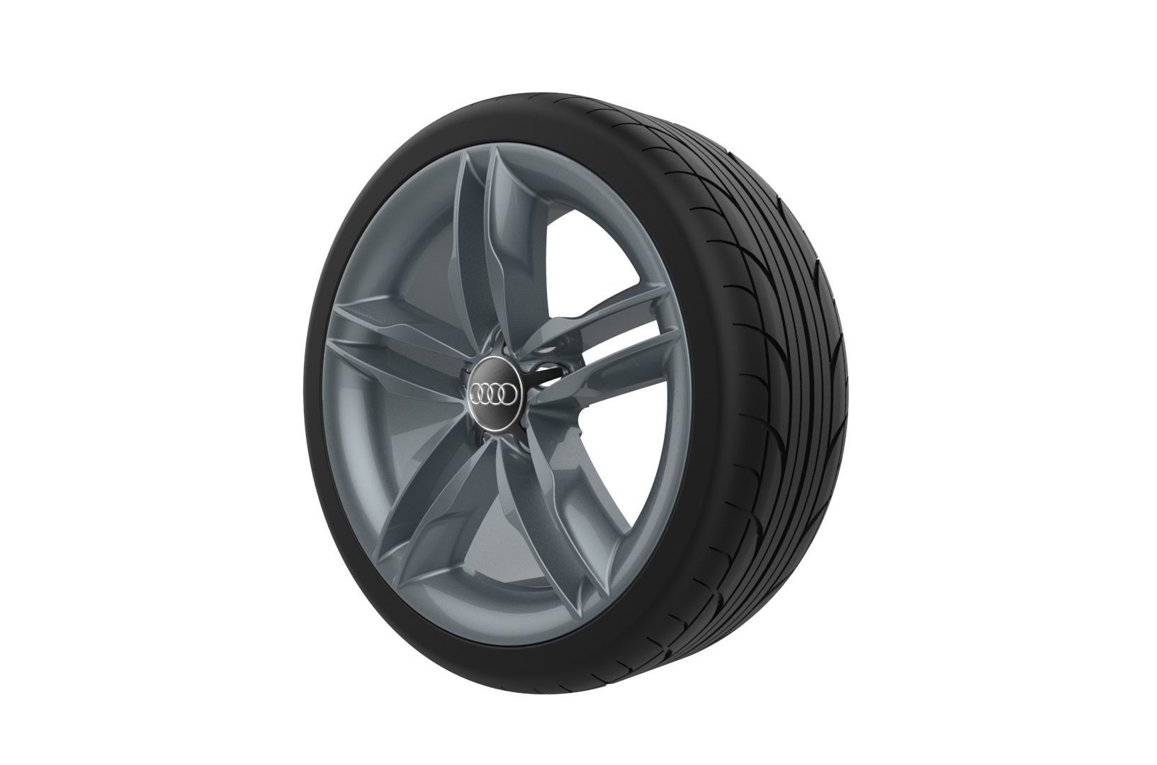 Audi Car Wheel Rim 3D print model_20