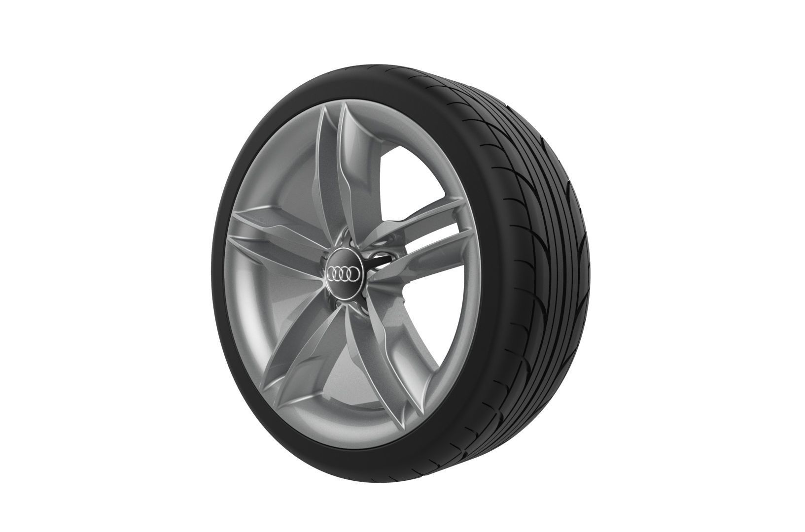 Audi Car Wheel Rim 3D print model_21