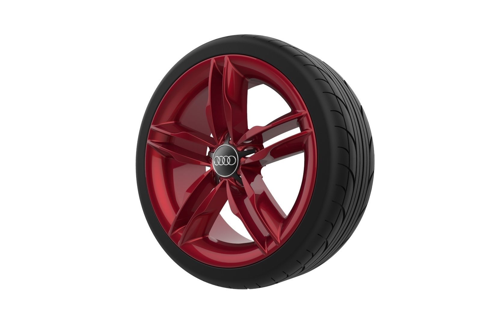 Audi Car Wheel Rim 3D print model_31