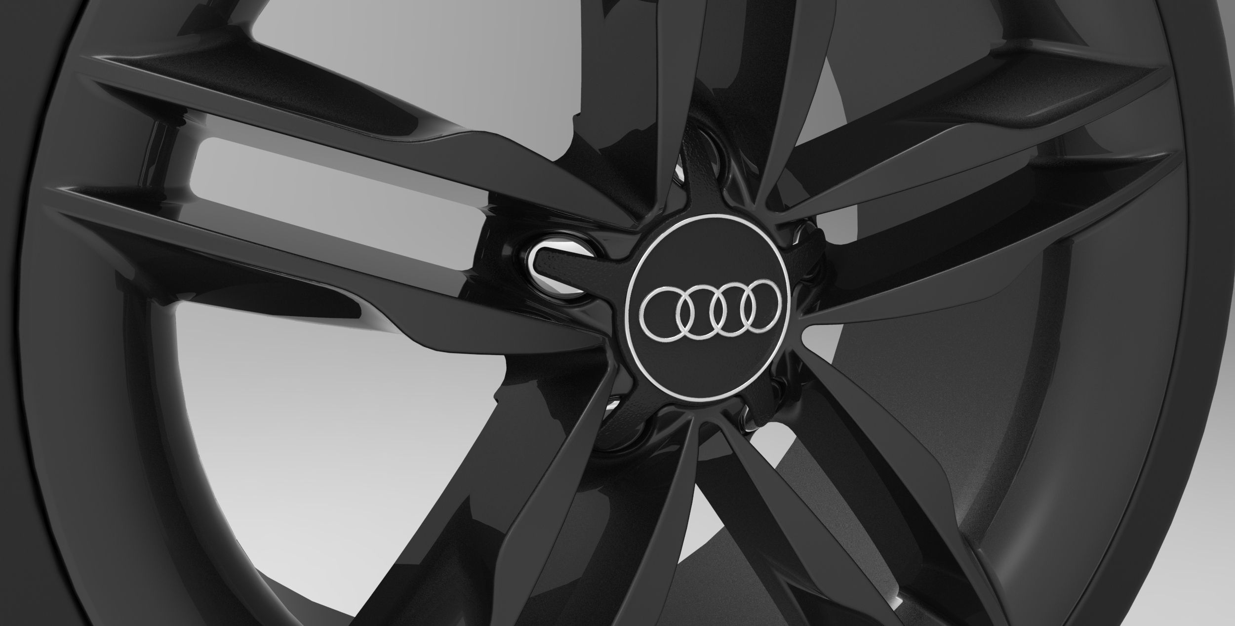 Audi Car Wheel Rim 3D print model_46