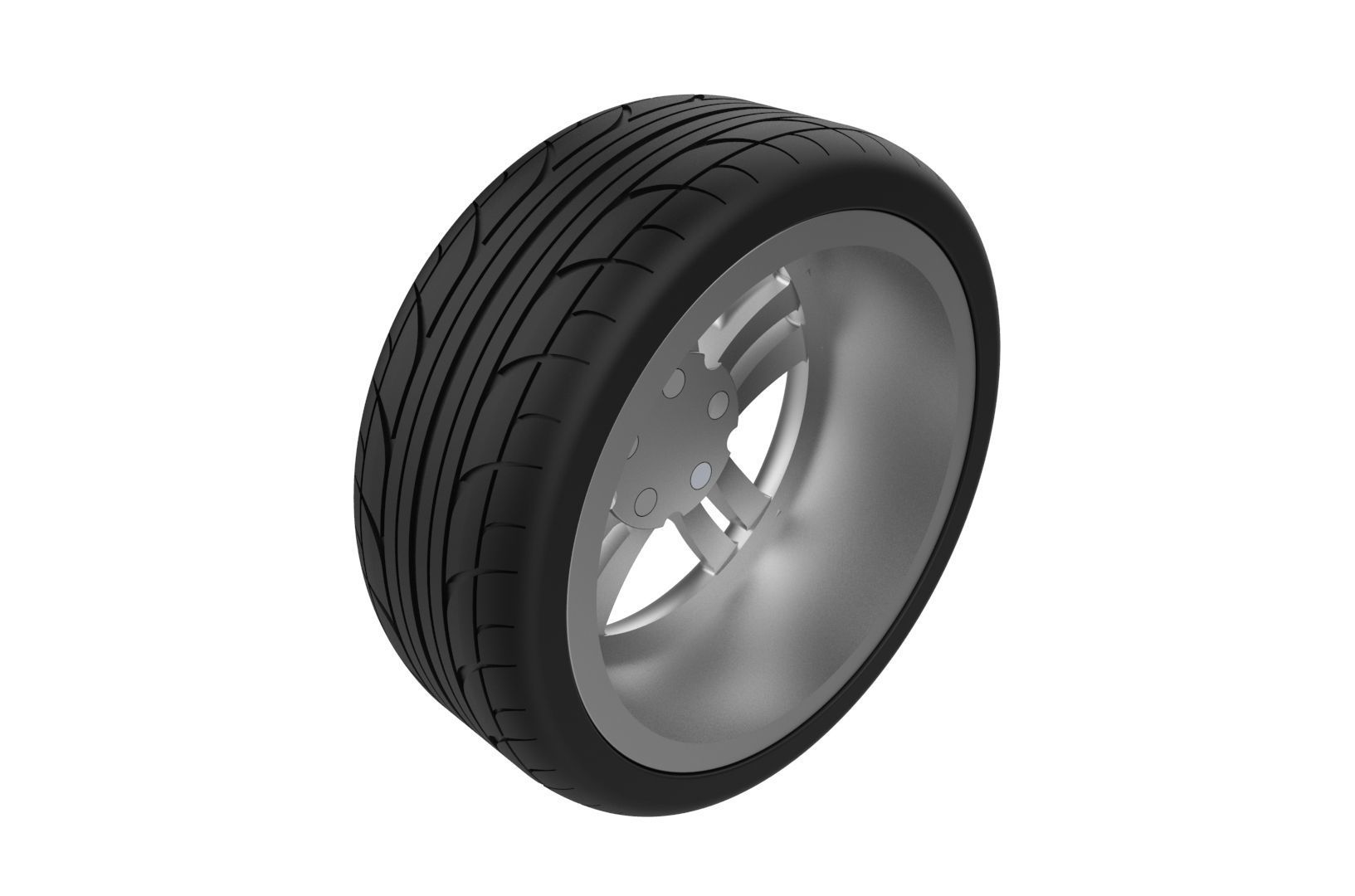 Audi Car Wheel Rim 3D print model_14