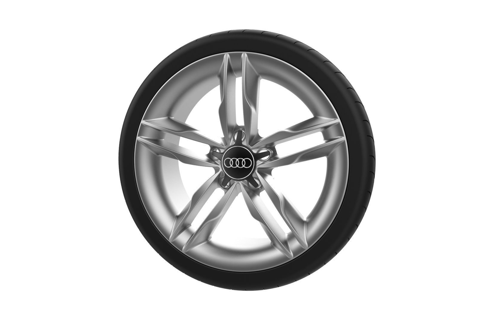 Audi Car Wheel Rim 3D print model_4
