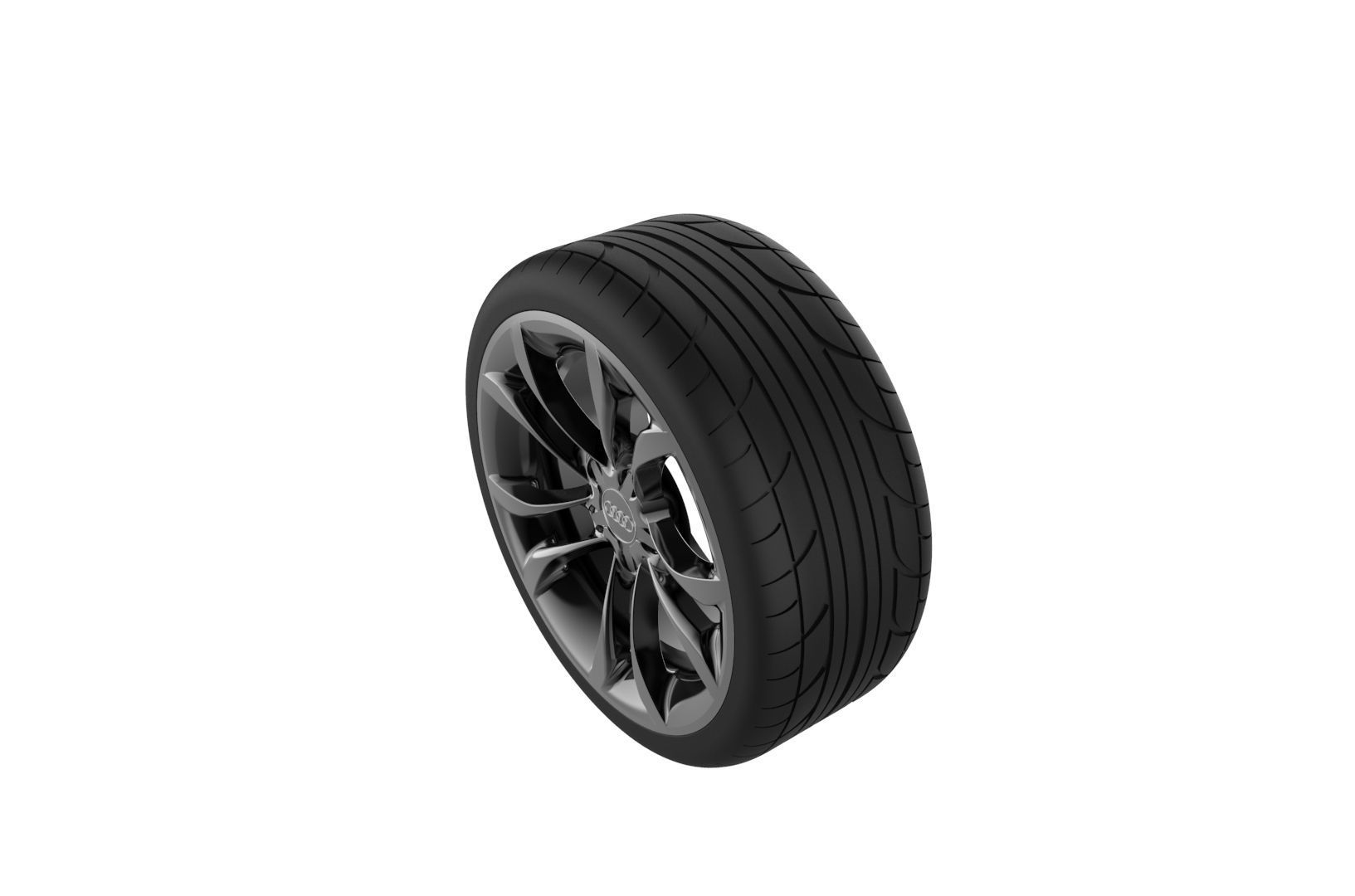 Audi S3 Car Wheel Rim 3D print model_12
