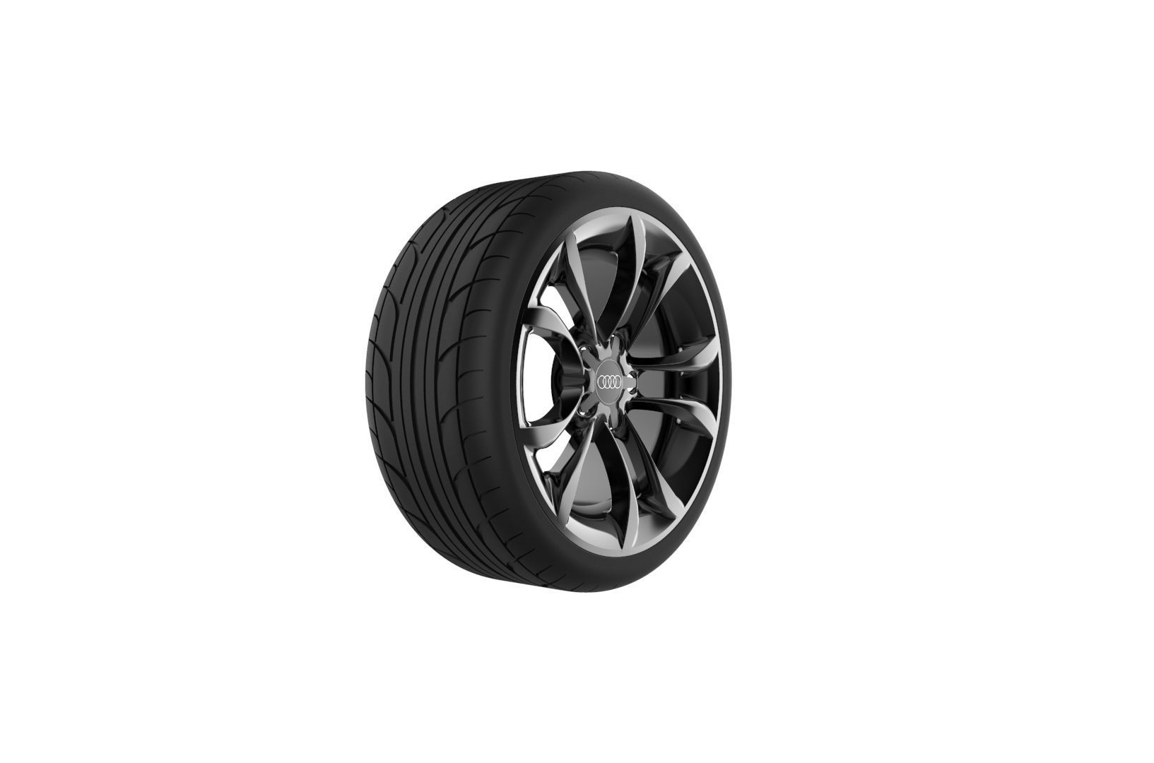 Audi S3 Car Wheel Rim 3D print model_29