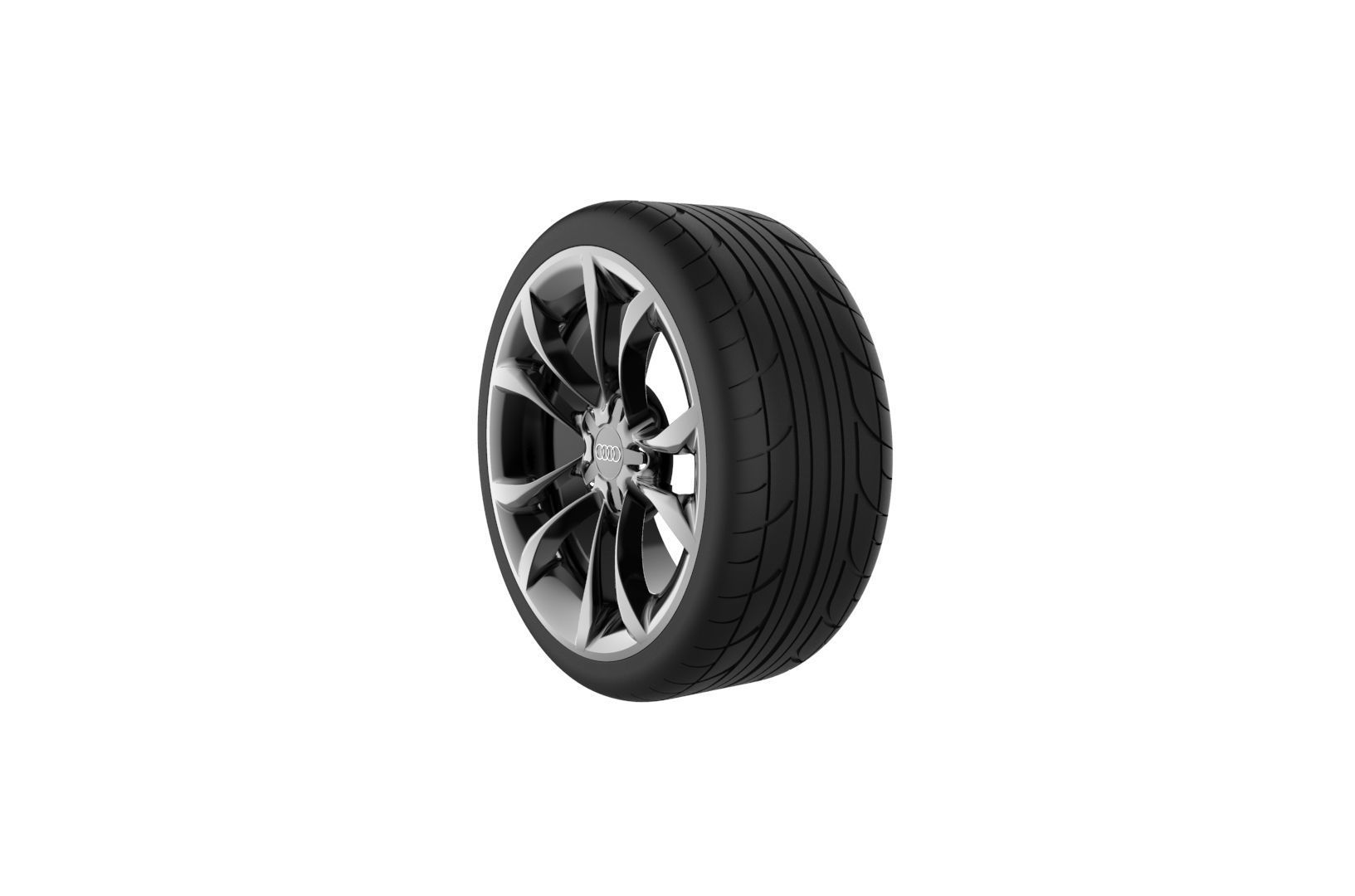 Audi S3 Car Wheel Rim 3D print model_25