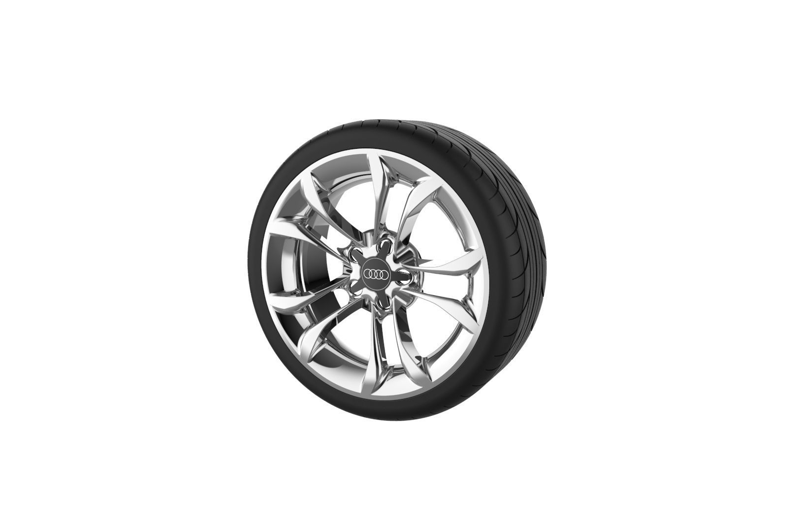 Audi S3 Car Wheel Rim 3D print model_7