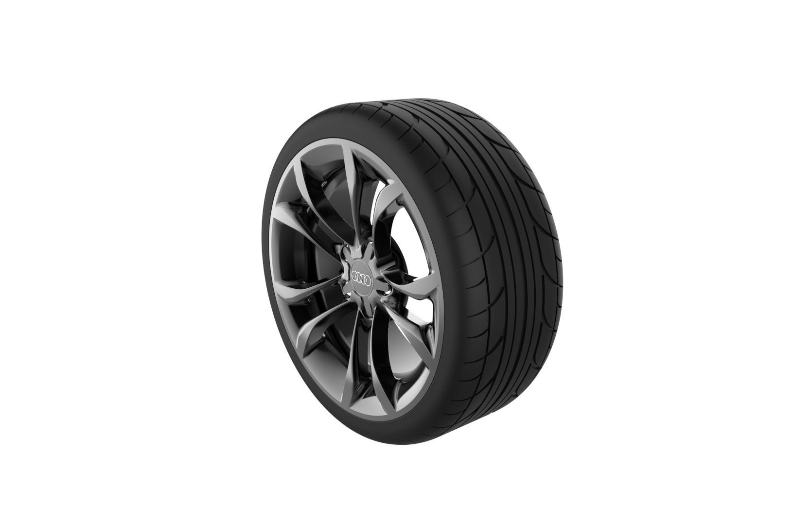 Audi S3 Car Wheel Rim 3D print model_2