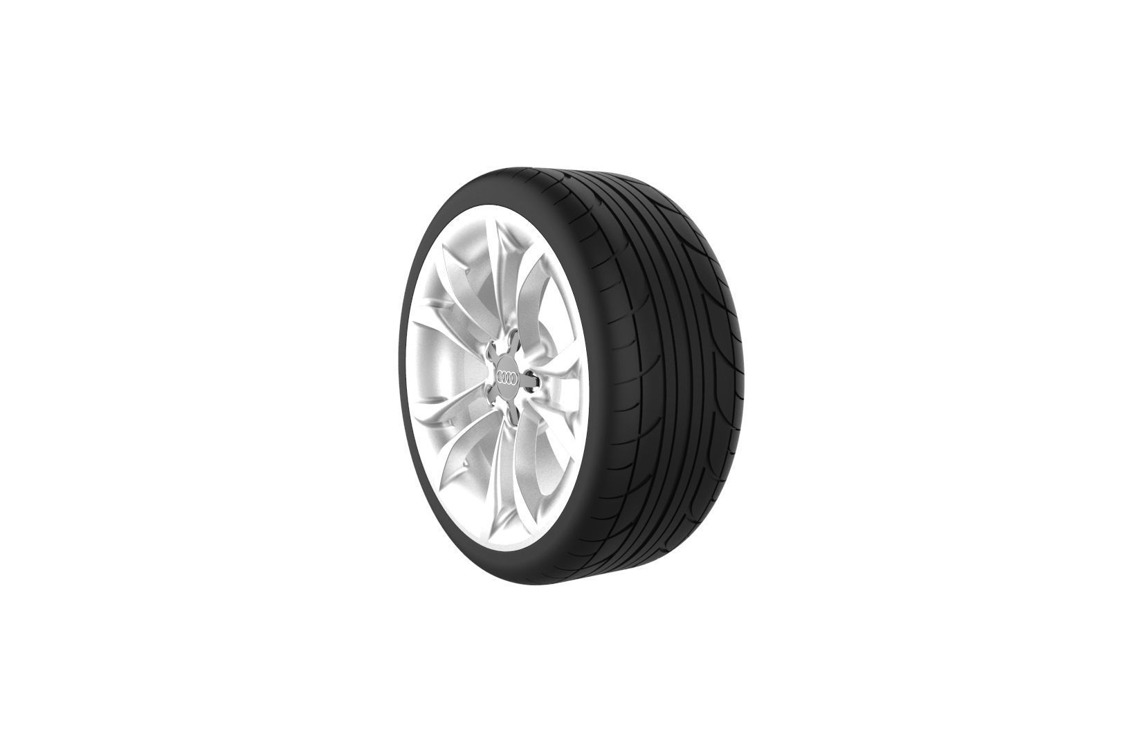 Audi S3 Car Wheel Rim 3D print model_4