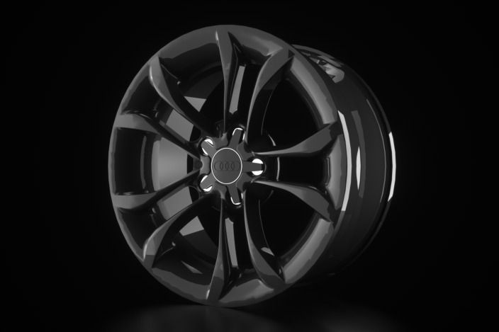 Audi S3 Car Wheel Rim 3D print model_31
