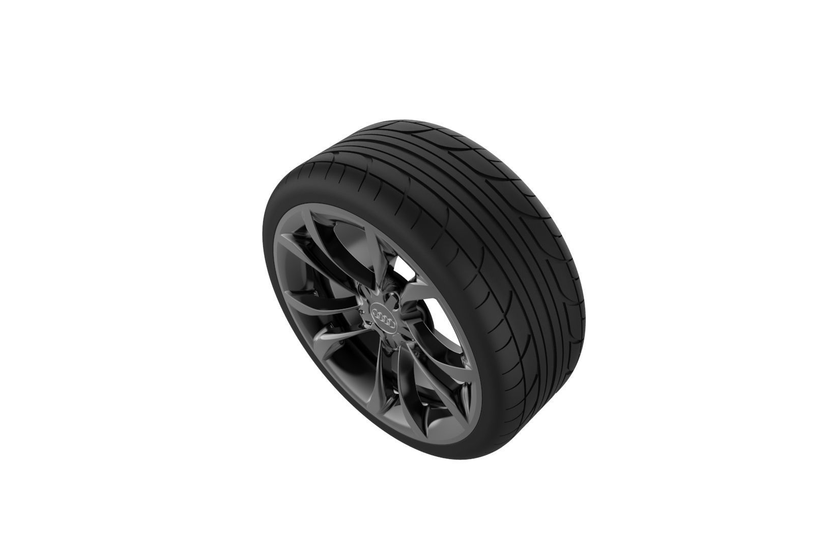 Audi S3 Car Wheel Rim 3D print model_22