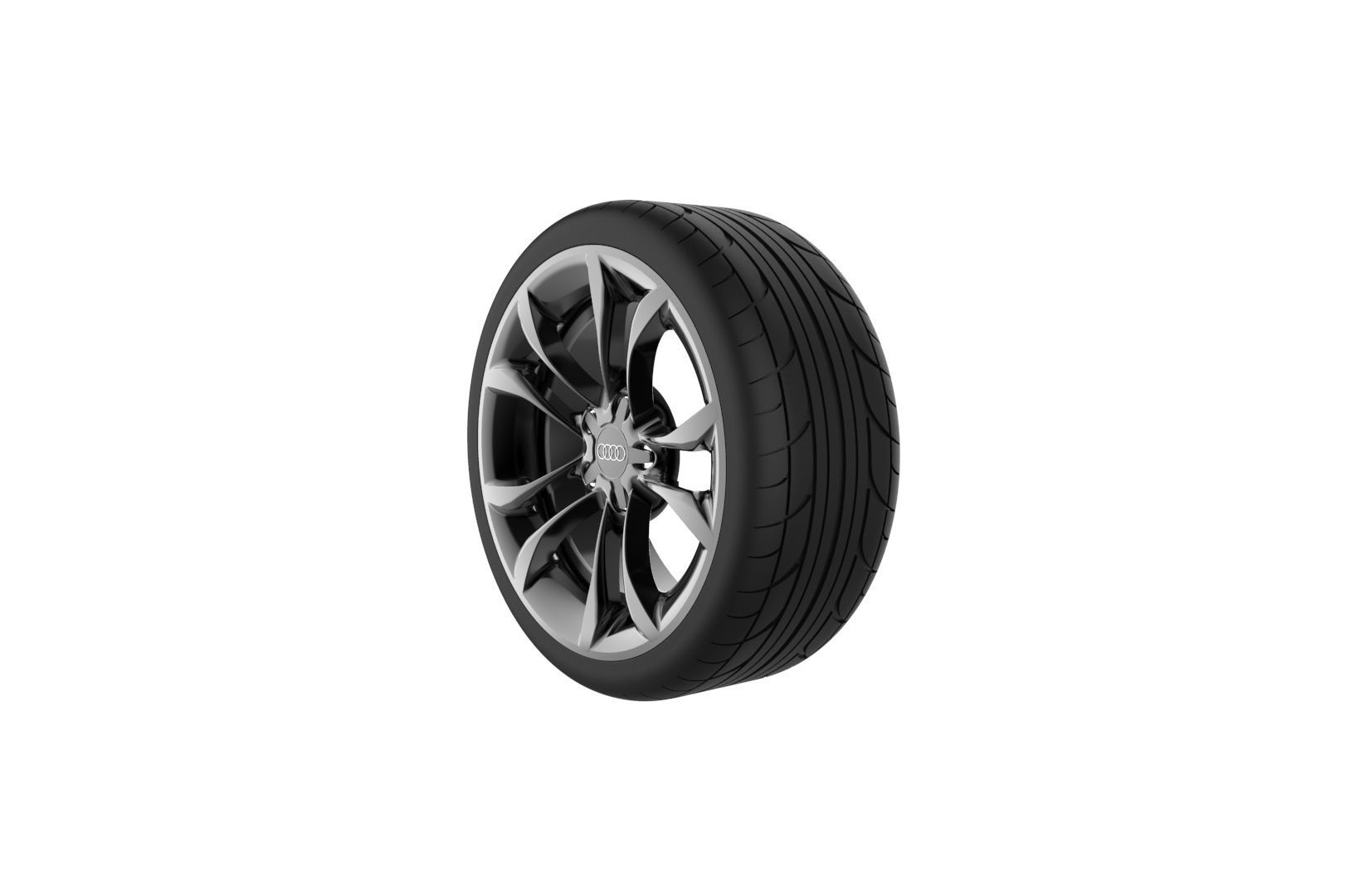 Audi S3 Car Wheel Rim 3D print model_1
