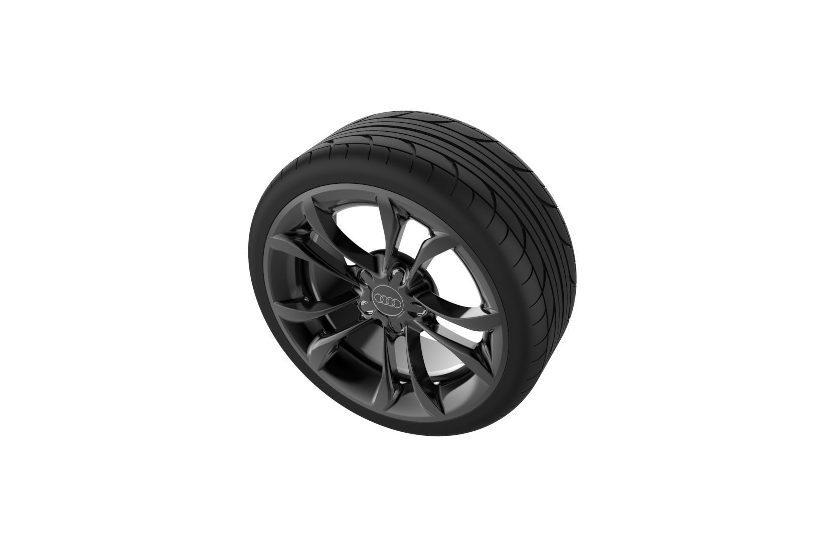 Audi S3 Car Wheel Rim 3D print model_14