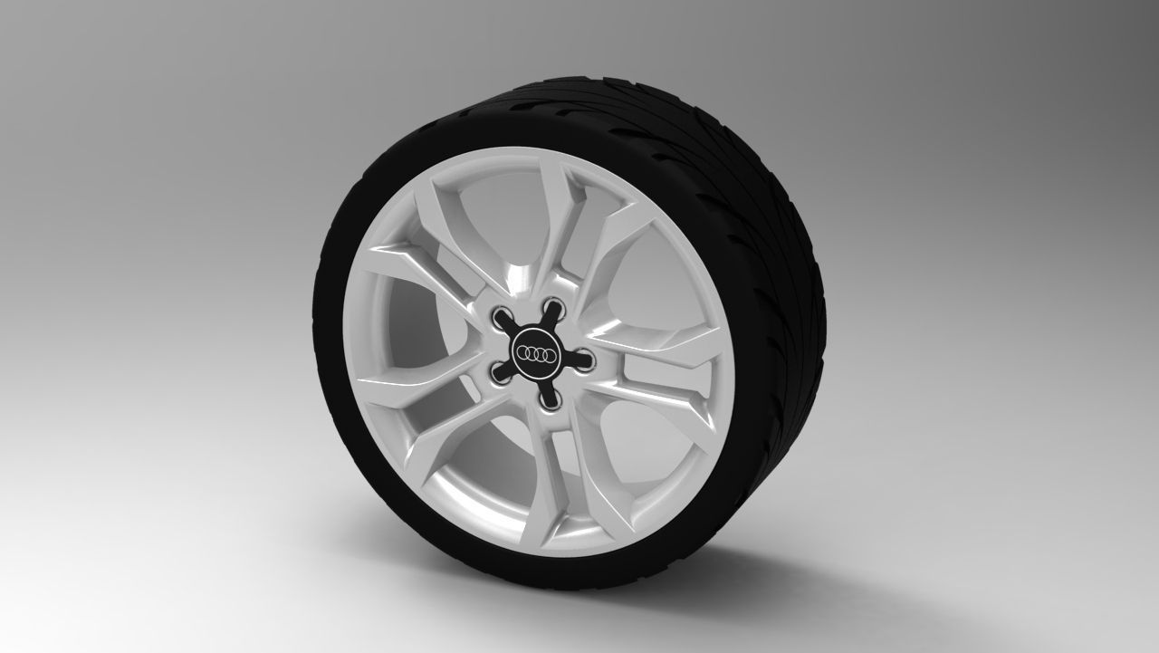 Audi S3 Car Wheel Rim 3D print model_32