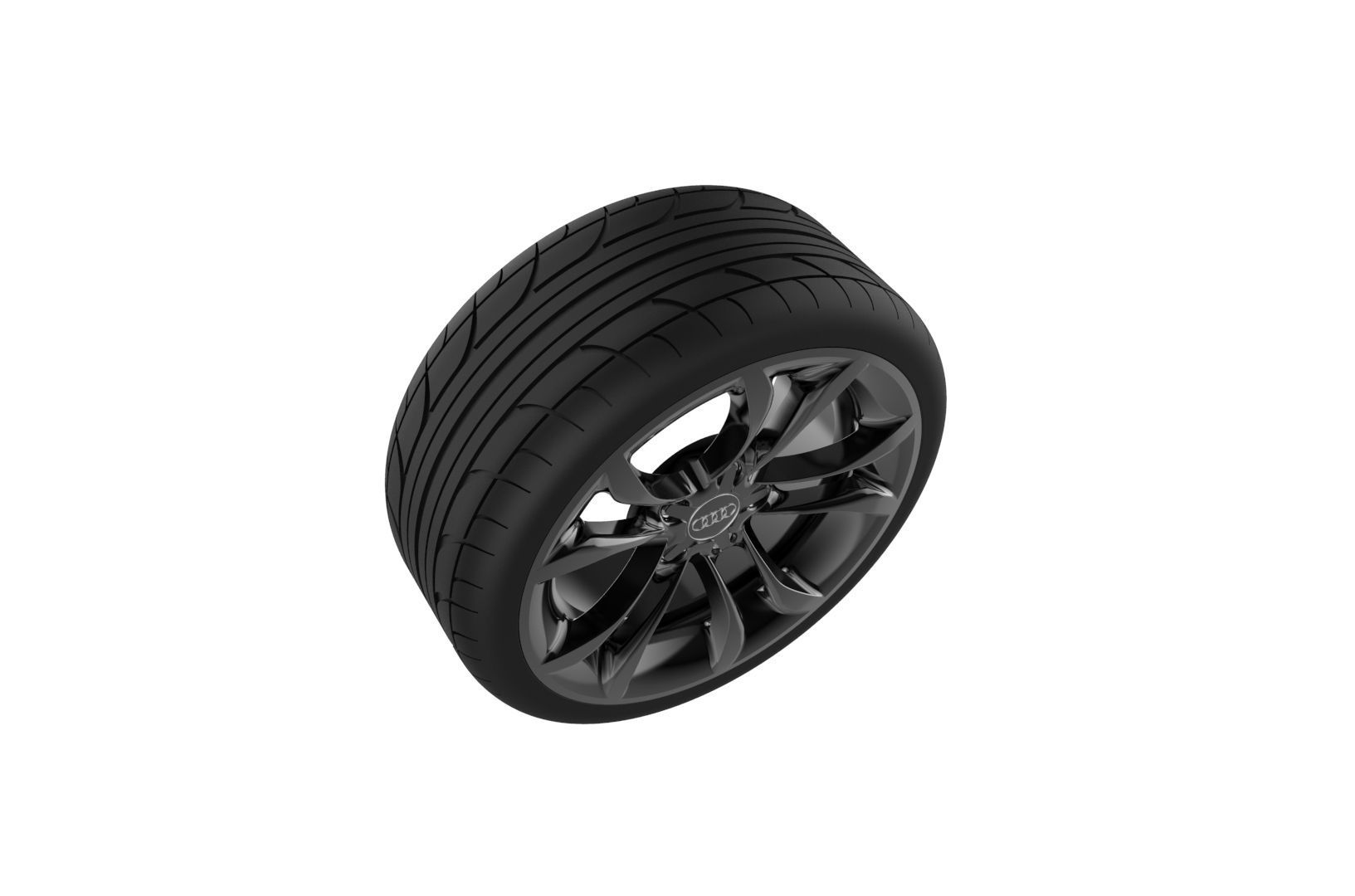Audi S3 Car Wheel Rim 3D print model_23