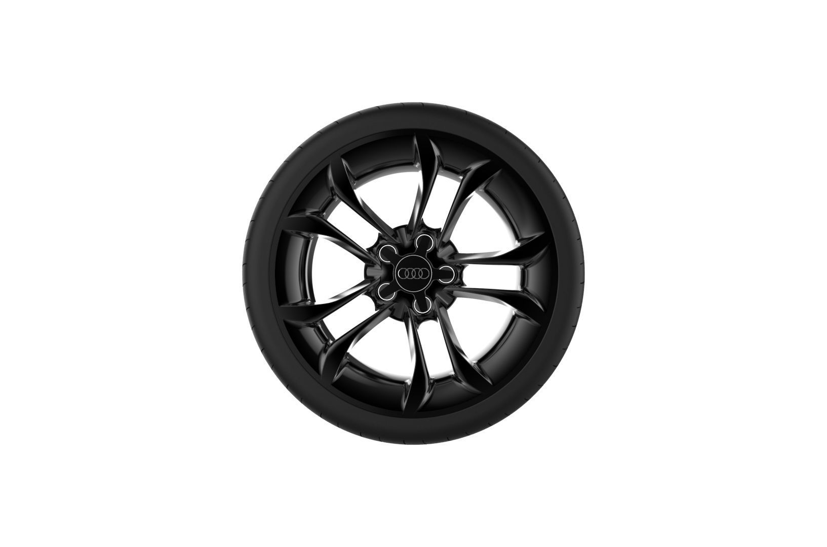 Audi S3 Car Wheel Rim 3D print model_26