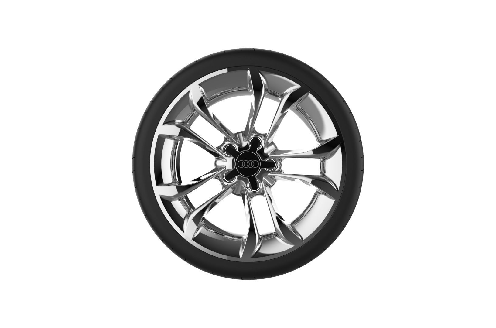 Audi S3 Car Wheel Rim 3D print model_5