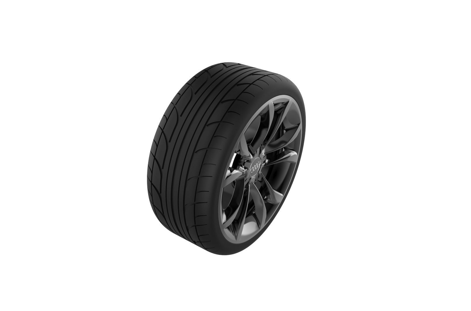Audi S3 Car Wheel Rim 3D print model_17