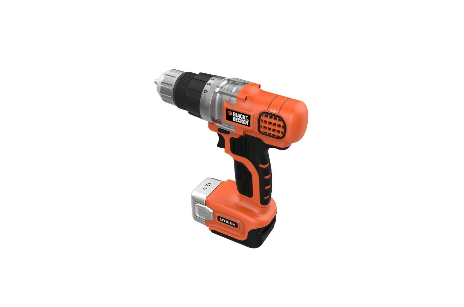 Black and Decker Cordless Drill 3D print model_13