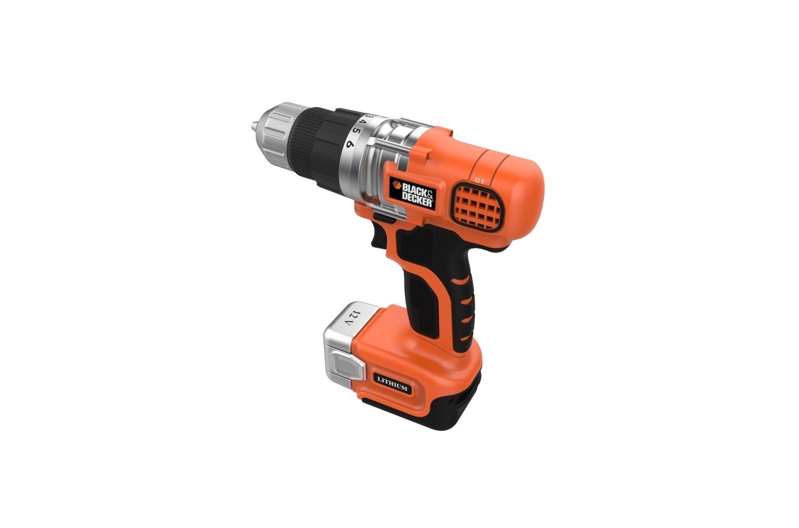 Black and Decker Cordless Drill 3D print model_20