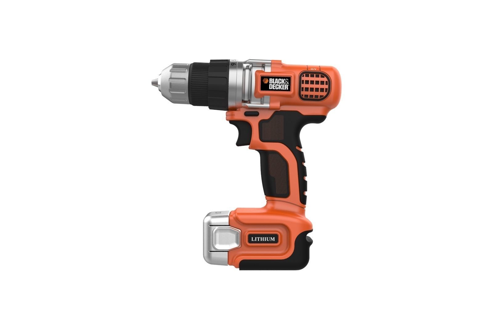 Black and Decker Cordless Drill 3D print model_19