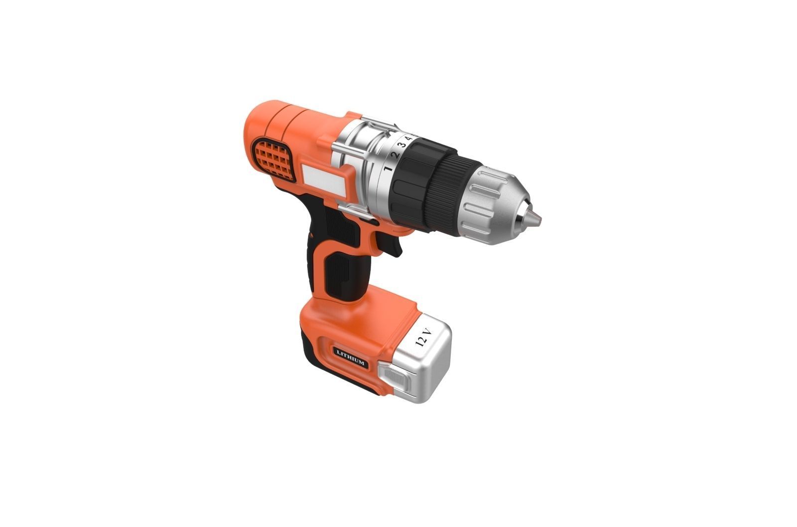 Black and Decker Cordless Drill 3D print model_6