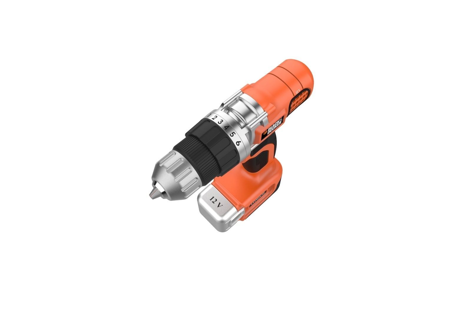 Black and Decker Cordless Drill 3D print model_5