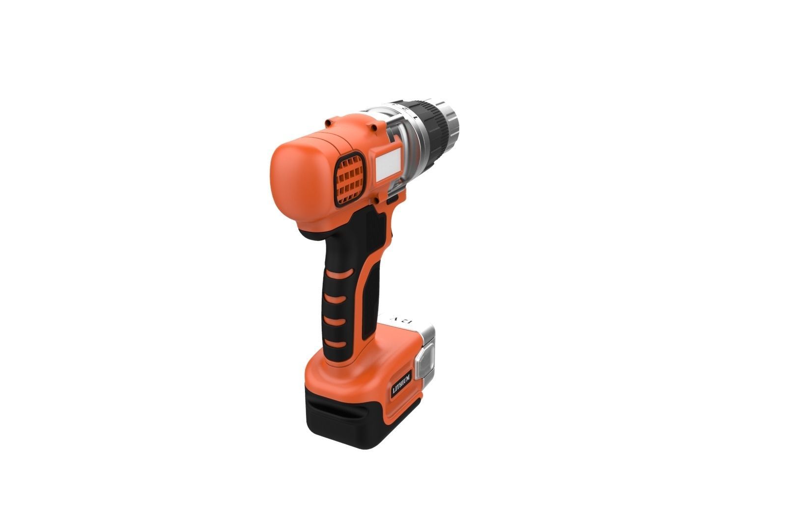 Black and Decker Cordless Drill 3D print model_11