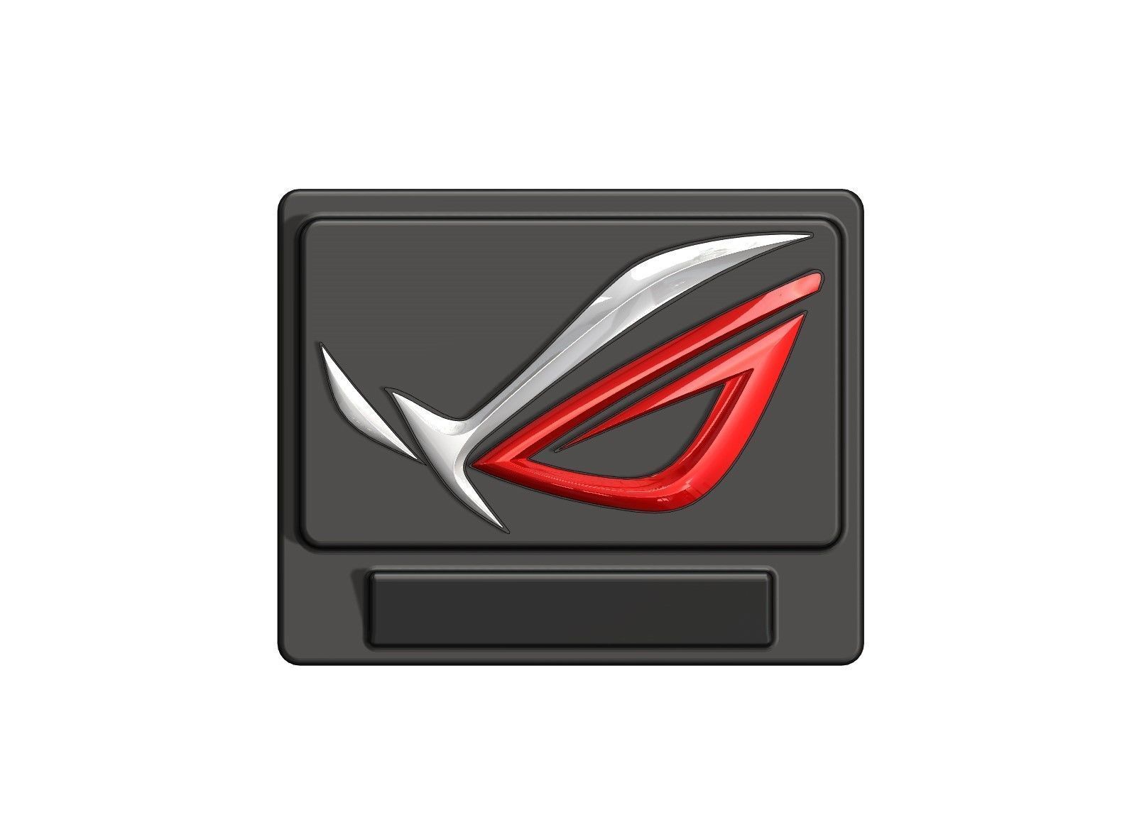 Asus ROG logo base 3D print model_39
