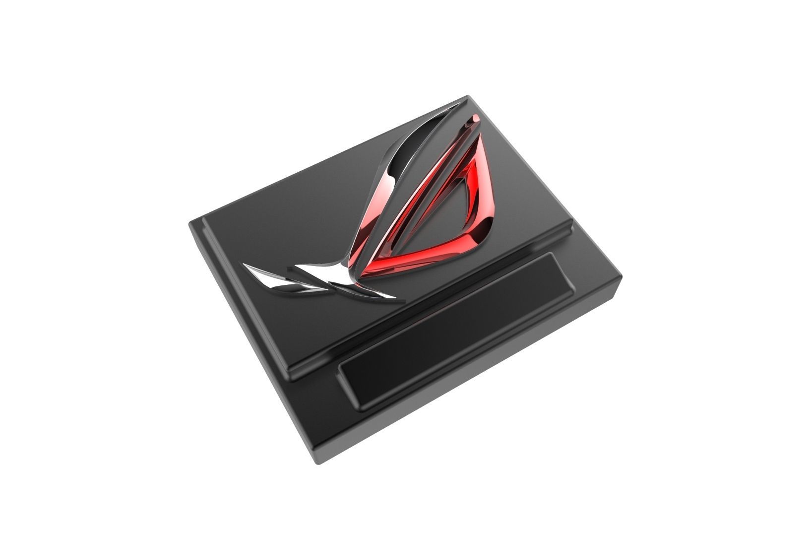 Asus ROG logo base 3D print model_7
