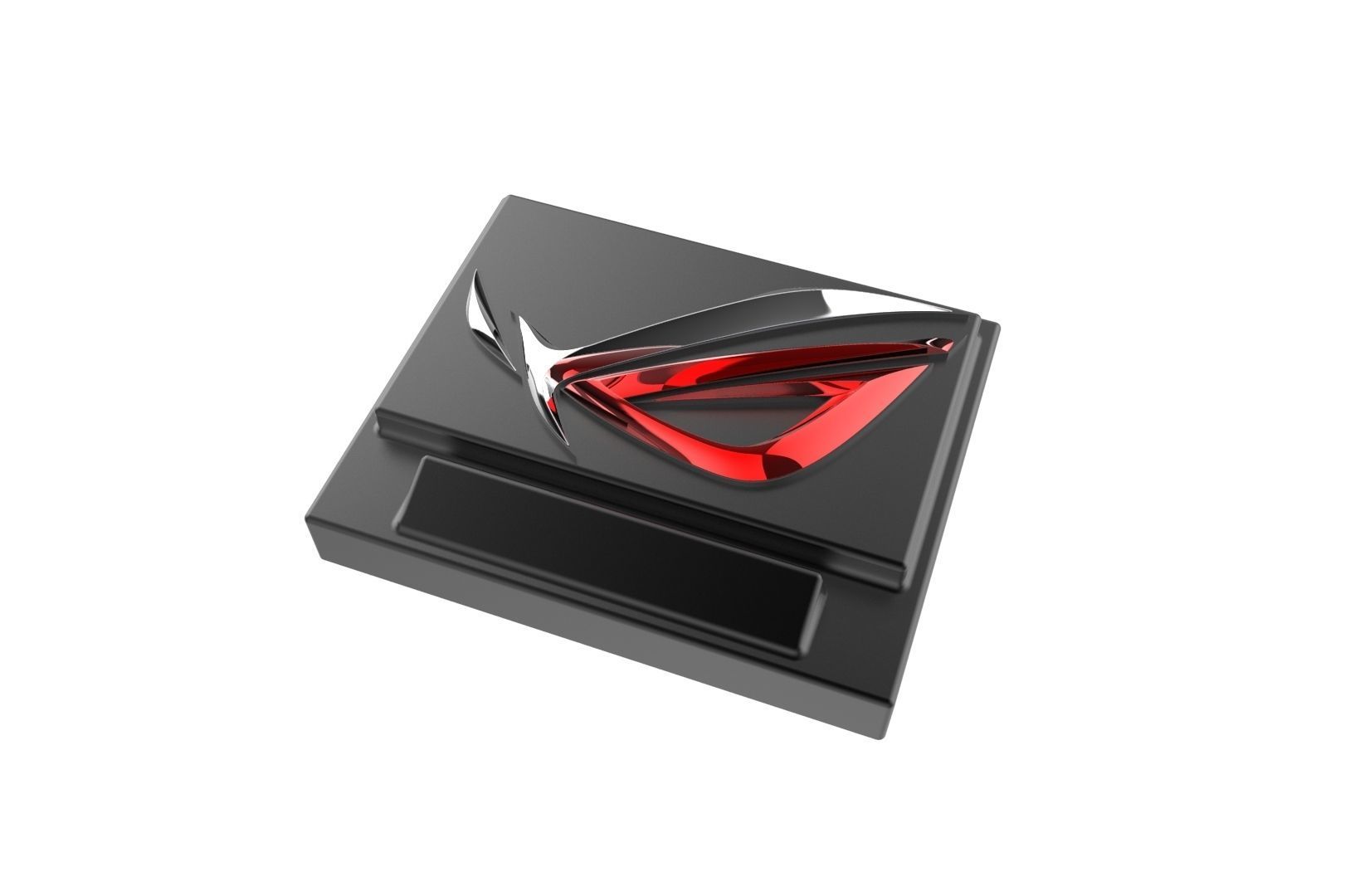 Asus ROG logo base 3D print model_3