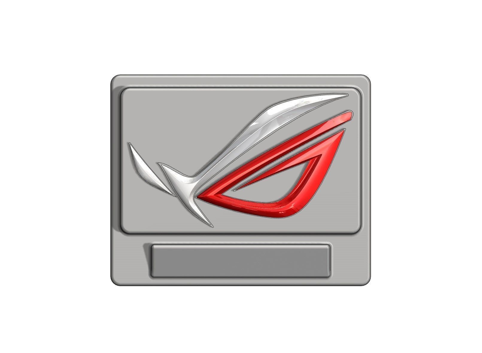 Asus ROG logo base 3D print model_29