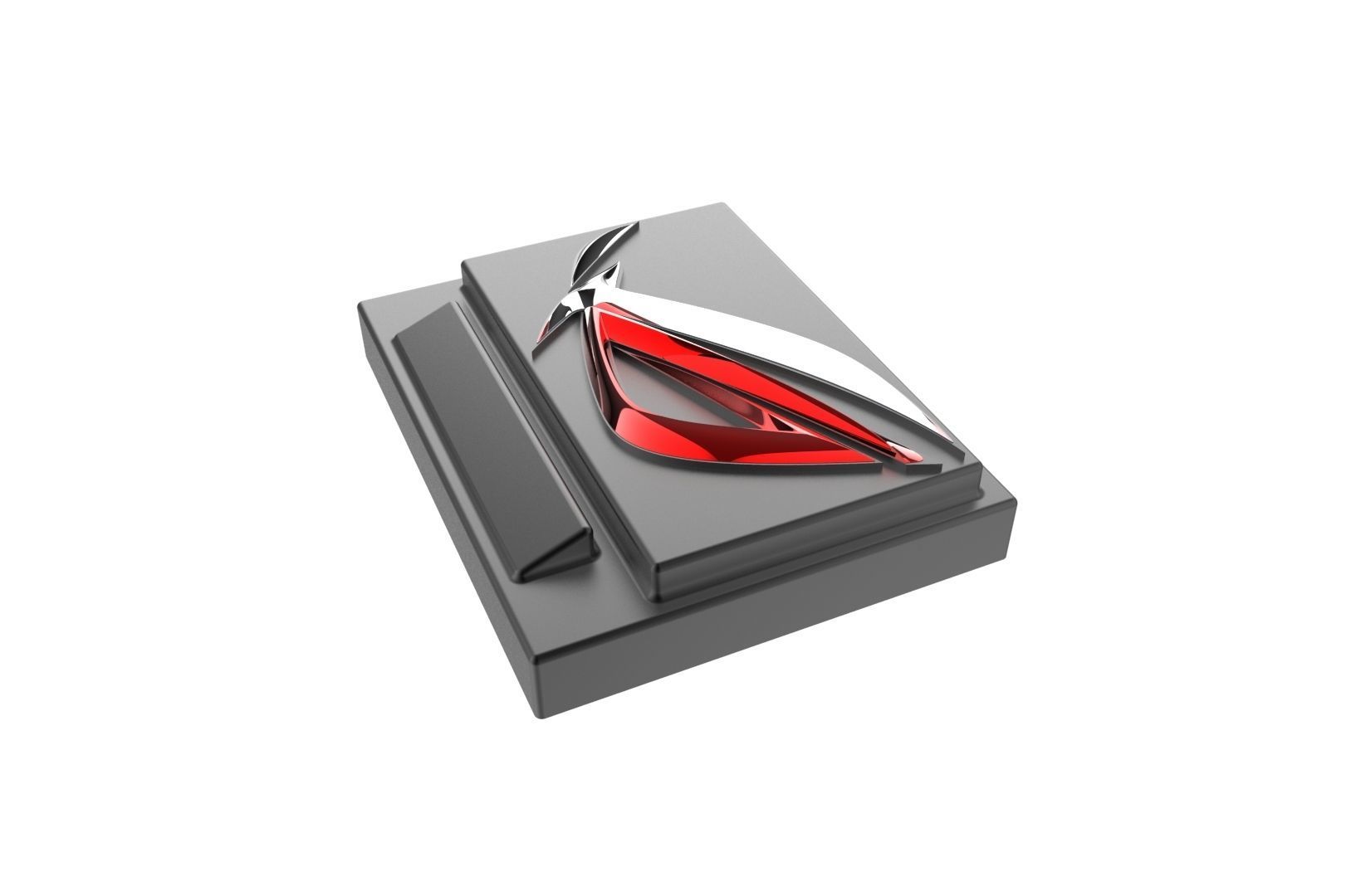 Asus ROG logo base 3D print model_22