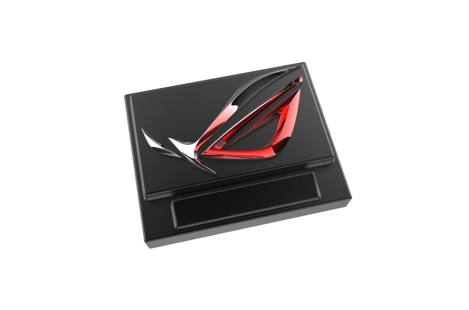 Asus ROG logo base 3D print model_10