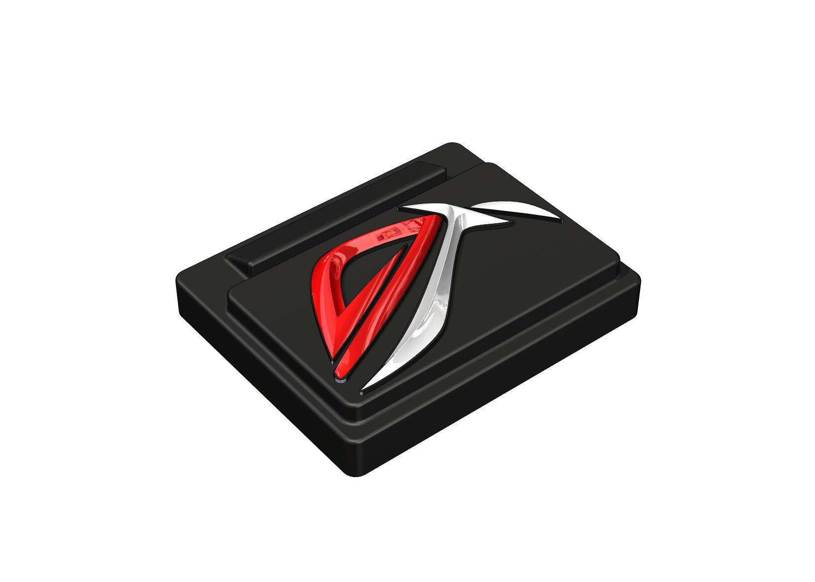 Asus ROG logo base 3D print model_38