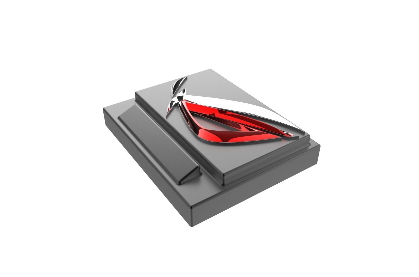 Asus ROG logo base 3D print model_18