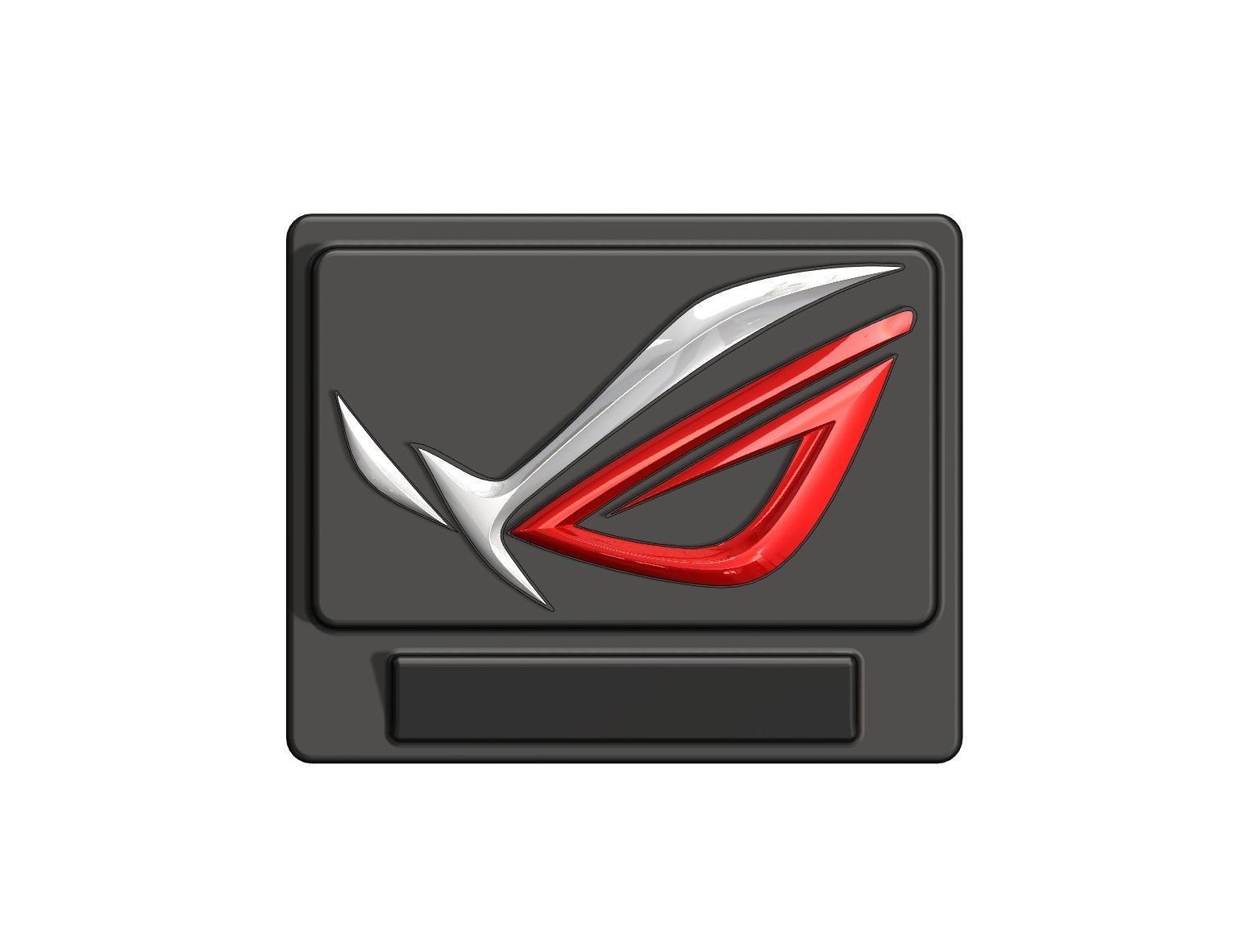 Asus ROG logo base 3D print model_32