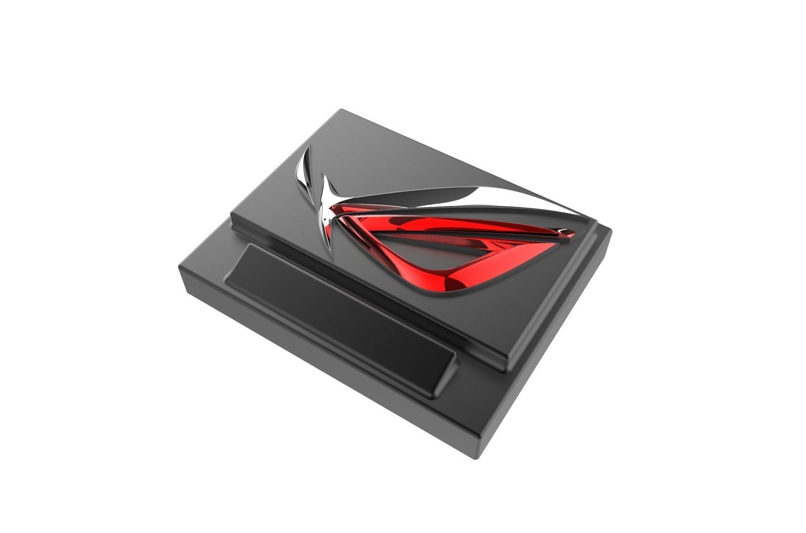 Asus ROG logo base 3D print model_4