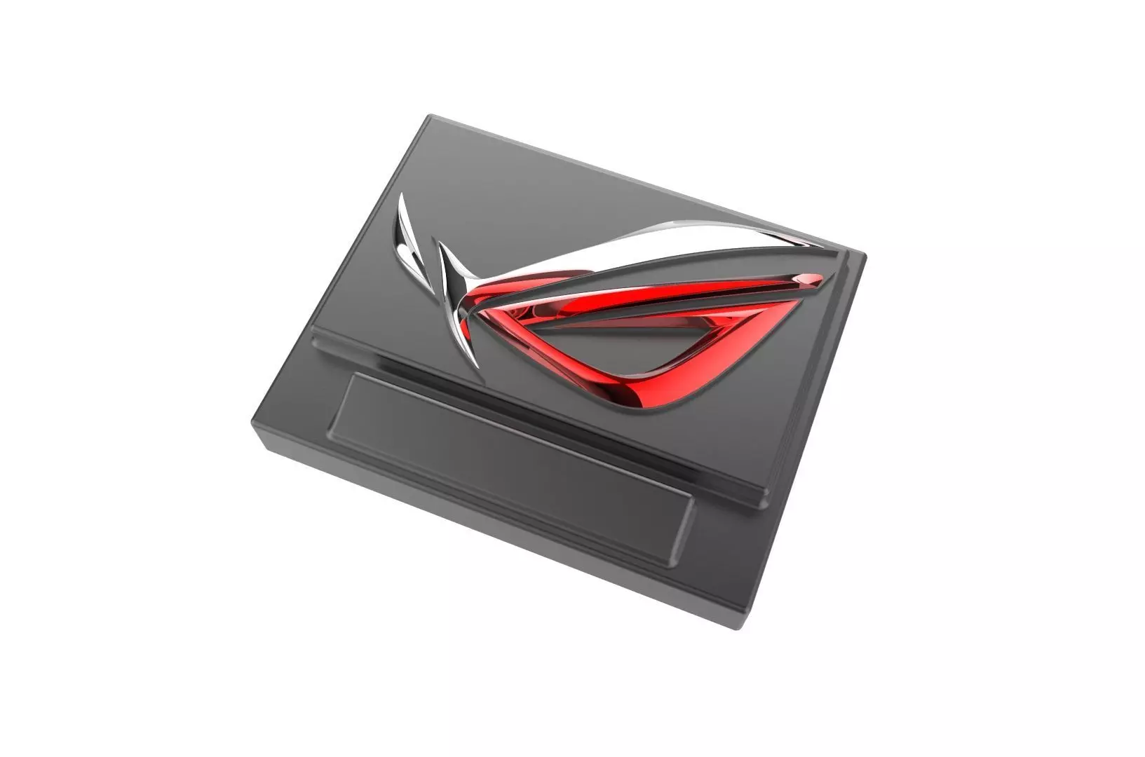 Asus ROG logo base 3D print model_0