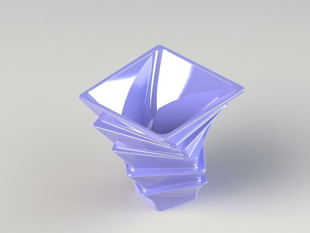Penholder stacking vase Free 3D print model_4