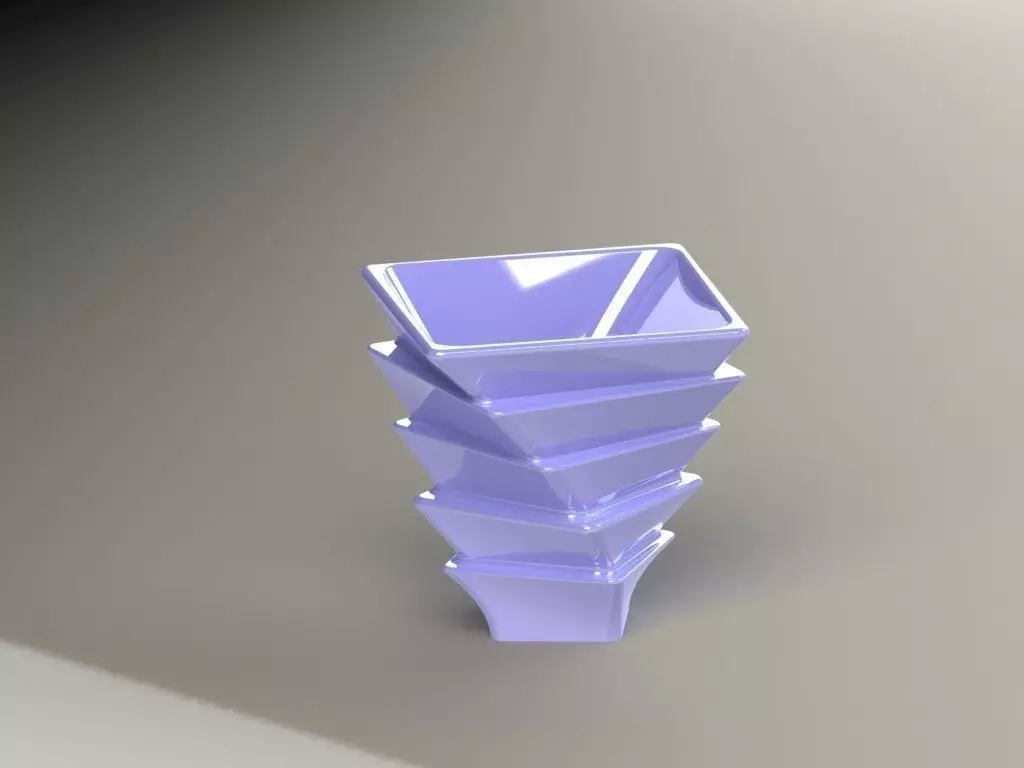 Penholder stacking vase Free 3D print model_0